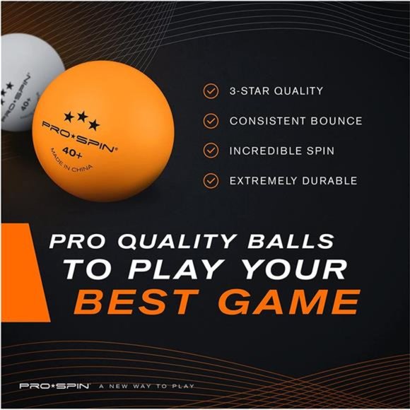 Ping Pong Balls - 3-Star Table Tennis Balls | High-Performance 40+ ABS Training - Picture 4 of 5